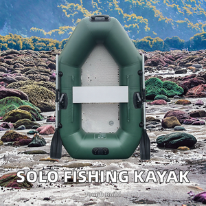 قارب صيد مستقر من شخص واحد ، رياضي مائي قابل للنفخ ، مركبة صيد مع أرضية هوائية للغواصين - Product Image 2