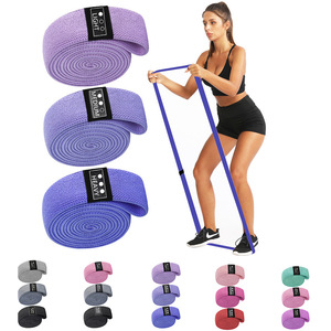 3-Piece 200*4CM Multifunctional Resistance Squat Hip <b>Circle</b> Exercise Bands Tension Rope for Home Yoga Bodybuilding-Portable - Product Image 1