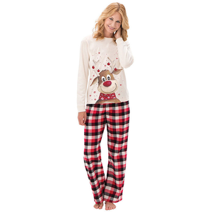 Pijama Familiar Navideño a Juego <span class=keywords><strong>de</strong></span> Reno <span class=keywords><strong>de</strong></span> Alce Loveda con Logo Personalizado, Transpirable y Cuello Redondo - Product Image 3