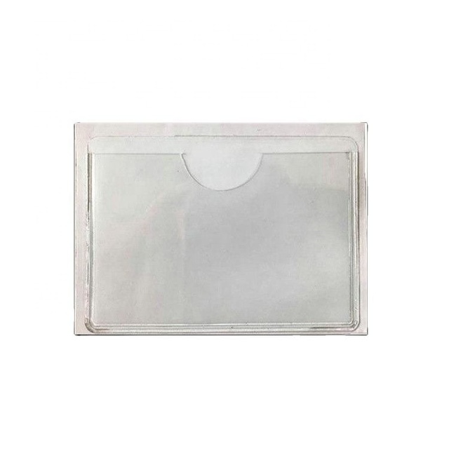 Soft PVC Clear Car Windshield Pockets Index Vinyl Self Adhesive Sticky Carton Price Label Tag Pouch Ticket Permit Card Holder