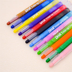 저렴한 학교 미술 세트 색연필 트위스트 플라스틱 크레용 세트 어린이 chirstimas 선물 - Product Image 3