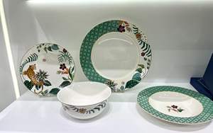 <span class=keywords><strong>Taza</strong></span> de café con leche de 380Ml de cerámica a juego de color verde de la serie del tigre de estilo sudamericano - Product Image 4