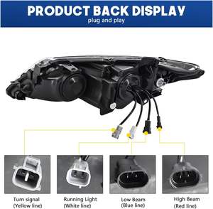 Conjuntos de Faros Delanteros Modificados con Luces LED de Conducción Diurna y Luces de Lente de Agua para Camry 12-14 - Product Image 5