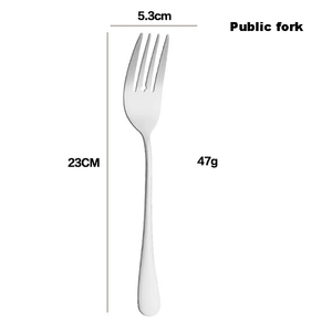 1010 Gold <b>Flatware</b> Collection - Serving Spoon Soup LadleSalad ForkCake Slice & Cheese Knife for Restaurants/Hotels - Product Image 4