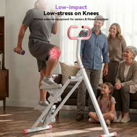 PINJIAN Nouveau Design Appareil de Fitness à Domicile Stepper d'Escalade Pliable avec Cadre Réglable et Compteur