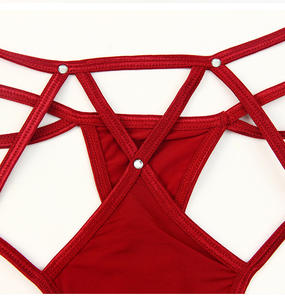 महिला डबल बेल्ट कमर के लिए 025c रोमांटिक सेक्सी मोती जी-स्ट्रिंग नरम पैंटी महिला - Product Image 6