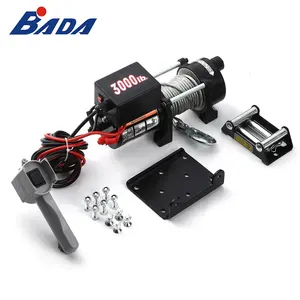 BADA 3000lbs 고품질 자동 철사 밧줄 판매를 위한 전기 윈치