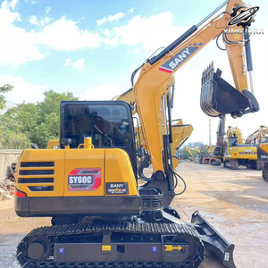 Excavadora de cadenas usada SANY 60C, excavadora de segunda mano de la marca original china, excavadora de cadenas pequeña de 60 toneladas, excavadora usada. - Product Image 2