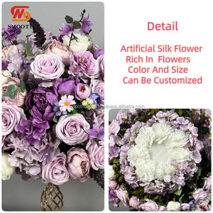 Suave bola artificial personalizada flores centros de mesa de boda para suministros de decoración - Product Image 2