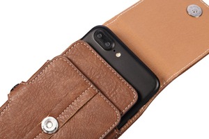 Funda de Cuero Genuino con Clip para Cinturón para iPhone 17 Pro <span class=keywords><strong>Max</strong></span>, Funda para Galaxy S26 Ultra, Xiaomi, <span class=keywords><strong>Moto</strong></span> LM156 - Product Image 6