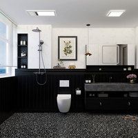 Carreaux de sol intérieurs en céramique aspect pierre Blanc clair/crème 600x600mm Antidérapants Finition douce et brillante Minimaliste Moderne Cuisines