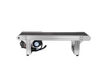 Docod XC20 Mini cinta transportadora de cinta de goma de aluminio para impresora Transferencia de embalaje de alimentos