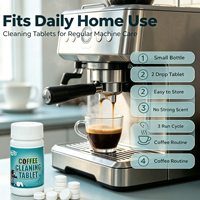 Tablettes effervescentes de nettoyage pour café, dissolvant les taches, pour l'entretien quotidien des équipements à expresso de barista