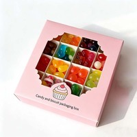Boîte à bonbons en gros de haute qualité avec séparateurs pour chocolats, biscuits et confiseries, emballage cadeau pour boulangerie
