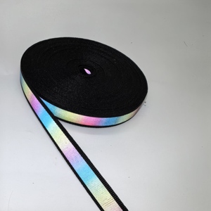 Đầy Màu sắc Glow-in-The-Dark phản chiếu vải Strips cho sinh viên đồng phục DIY quần áo thời trang quần may Webbing sử dụng - Product Image 6