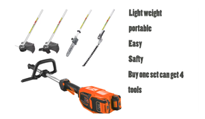 <span class=keywords><strong>Débroussailleuse</strong></span> sans fil à moteur lithium sans balais 4-en-1, taille-haie électrique sur perche, sécateur <span class=keywords><strong>40V</strong></span> 800W, manche télescopique 360mm OEM - Product Image 4