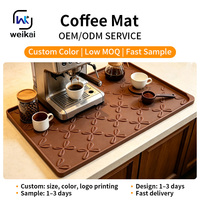 Maßgefertigte Rutschfeste Silikonmatte, Waschbare Reißfeste Unterlage für Kaffeemaschine & Küchenarbeitsplatte, Unter Spüle & Badezimmerschrank
