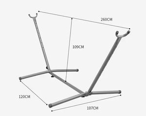 Hamaca Individual de Hierro para Exteriores, Columpio de Lona para Niños para Patio Interior, Hamaca Columpio Portátil y Resistente para Exteriores - Product Image 6
