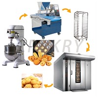 Ensemble complet d'équipements de boulangerie électrique en acier inoxydable CPVKRY pour pâtisserie, ligne de production de pain, personnalisation, 2 ans