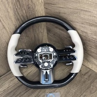 Accessoires intérieurs personnalisés en fibre de carbone pour Mercedes Benz C300 GLA W204 W205 W212 W222 W176 W218, volant en fibre de carbone