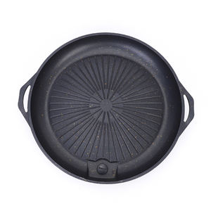 Ustensiles de cuisine coréens de 32cm, filtre à huile pour barbecue en plein air, poêles à rôtir, cuisinière à gaz, poêle à frire pour four de type carte - Product Image 1