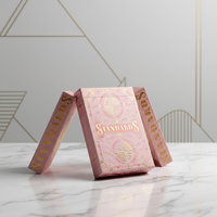 Boîte de rangement portable pour cartes de poker format Bridge avec estampage à chaud pour usage professionnel (cartes familiales et de tarot)
