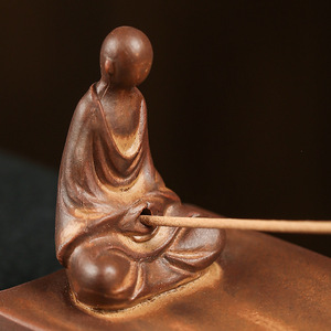 Bâton d'encens créatif en céramique antique avec encens au bois de santal, Ombre <span class=keywords><strong>solitaire</strong></span> de rivière froide, aromathérapie d'intérieur, d'inspiration zen - Product Image 4