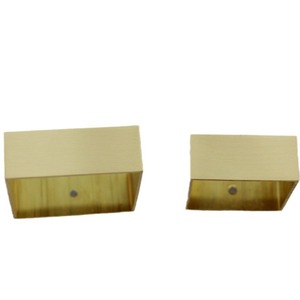 Lot de 15 couvre-pieds carrés en laiton à 4 côtés pour meubles et décoration intérieure, durables - Product Image 5