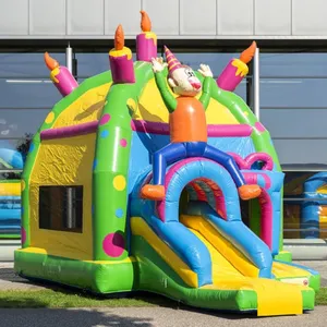 Casa inflable comercial para adultos, castillo hinchable para saltar al aire libre, casa de rebote para ninos con tobogán