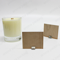 Mèche en bois sculptée carrée sans fumée, nouveau Design, parfumée sur mesure, cire de soja, mèche en bois pour la fabrication de bougies