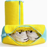 Sac à linge pour chaussures, sac de lavage pour baskets en nylon avec fermeture éclair, réutilisable, coloré, pour machine à laver, chaussures de tennis