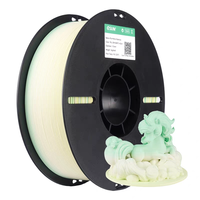 Filament d'impression 3D ESUN PLA-Matte Rainbow Jaune Blanc Aqua 1,75 mm, tige en plastique 1 kg, imprimante FDM, haute résistance, facile à décoller