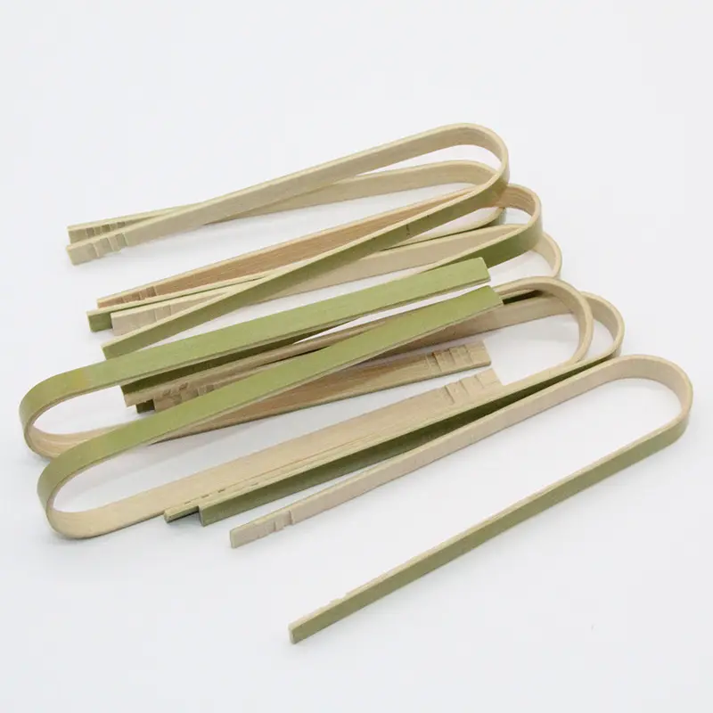 Mini pinzas de bambú para cocina, bajo precio