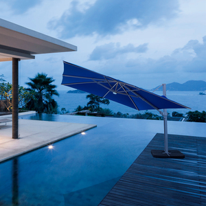 Customized Logo Sun Shade <strong>Parasol</strong> LED Cantilever Umbrella Garden Outdoor Patio Umbrella <strong>With</strong> <strong>Light</strong> - Product Image 2