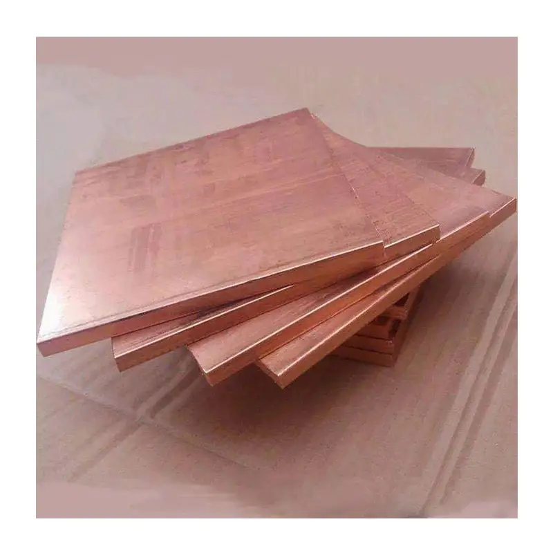 China Fábrica Precio al por mayor Placa de cobre de la mejor calidad 99.99% Hoja de cobre puro con entrega rápida