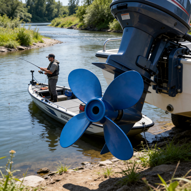Anodized Aluminum Alloy Propeller High Strength Corrosion Resistant Marine Use Lightweight Durable High Machined Service