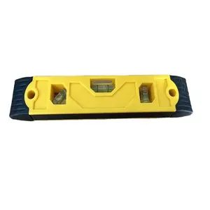 Torpedo Plastik Mini Spirit Level Gelembung Magnetik dengan Alat Ukur Waterpas Magnetis Yang Kuat Mini Torpedo Spirit Level