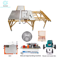 Hot Style WJ680 Portable Mini Scie À Table Horizontale Machine De Découpe De Bois pour PVC Mélamine Conseil Contreplaqué Bois Cutter Panneau