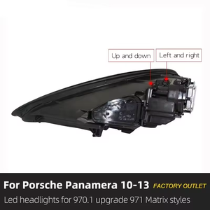 Faros Delanteros de Cuatro Luces de Conversión de Antiguos a Nuevos, 12V 6000K 36W 6000 lm para Panamera 2010-2013 970.1/971, Reequipamiento/Actualización de Luces - Product Image 4