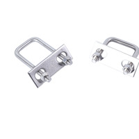 Collier de serrage pour tuyau en acier au carbone zingué ASME B 18.31.5, boulon en U carré en acier inoxydable 304 316 pour fixation de tubes