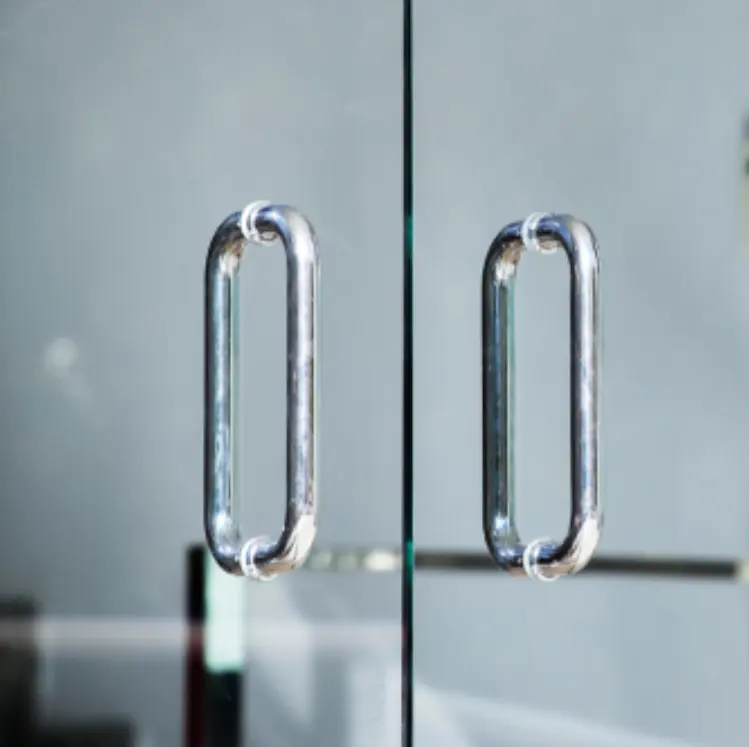 Maniglia per box doccia a forma di C maniglione in acciaio inossidabile per Hardware per porte in vetro