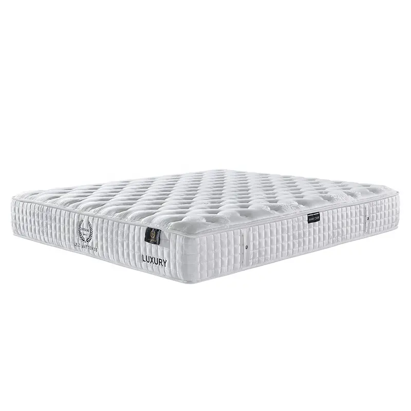 Hôtel 5 étoiles lit queen size mini matelas en mousse à mémoire de forme à ressorts ensachés dans une boîte vente en gros