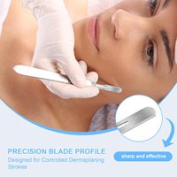 # Lames de scalpel chirurgical 10R en acier au carbone stériles jetables à bord arrondi pour le dermaplaning facial, les salons de beauté et de spa, 100 pièces