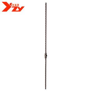 Design del mandrino della ringhiera della scala in ferro battuto del produttore cinese di Solid Bar - Product Image 4