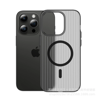 Casing pelindung PC sederhana, sarung HP magnetik tidak kuning untuk iPhone 16 17 Pro Max