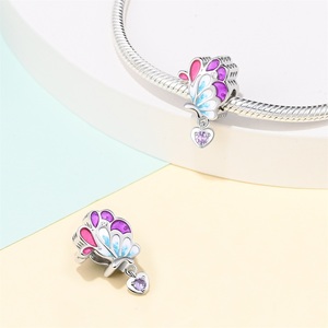 Hot Selling Luxury Designer <strong>Charm</strong> Bracelet Accessories Butterfly <strong>Charm</strong> Personalised Bead Cute <strong>Charms</strong> for Bracelet Making Jewelry - Product Image 3