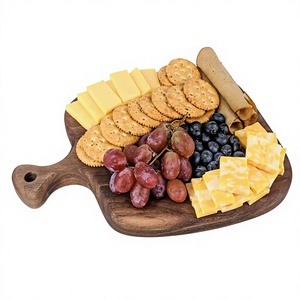 Planche à découper en bois naturel rectangulaire avec poignée, réutilisable, pour la préparation des aliments, épaisseur 1,5 cm, passe au lave-vaisselle, durable - Product Image 3