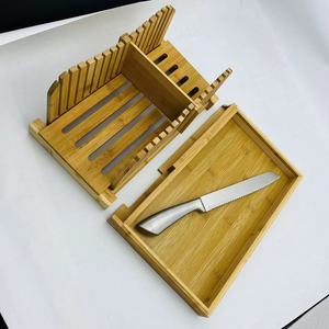ชั้นวางหั่นขนมปังไม้ไผ่แบบพับได้ ดีไซน์เรียบง่ายทันสมัย - Product Image 1