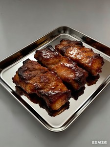 Bandeja Cuadrada <span class=keywords><strong>de</strong></span> Acero Inoxidable 430/304 con Acabado Pulido y Fondo Plano Profundo para Hornear Tiramisú, Apta para <span class=keywords><strong>Lavavajillas</strong></span> - Product Image 3