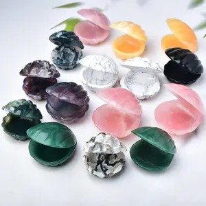 Wholesale Crystal Carvings Mini Shell Crystal Craft For Home Decoration